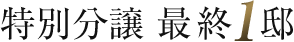 特別分譲 最終1邸